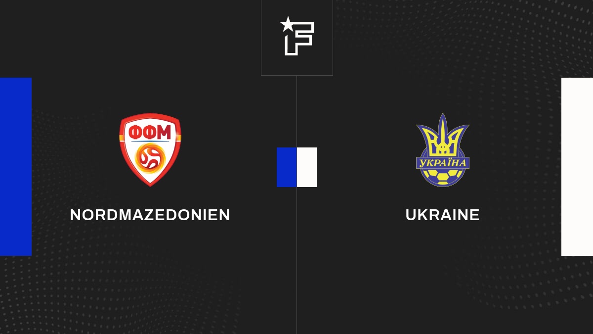 Ergebnis Nordmazedonien Ukraine (23) 3. Spieltag EMQualifikation