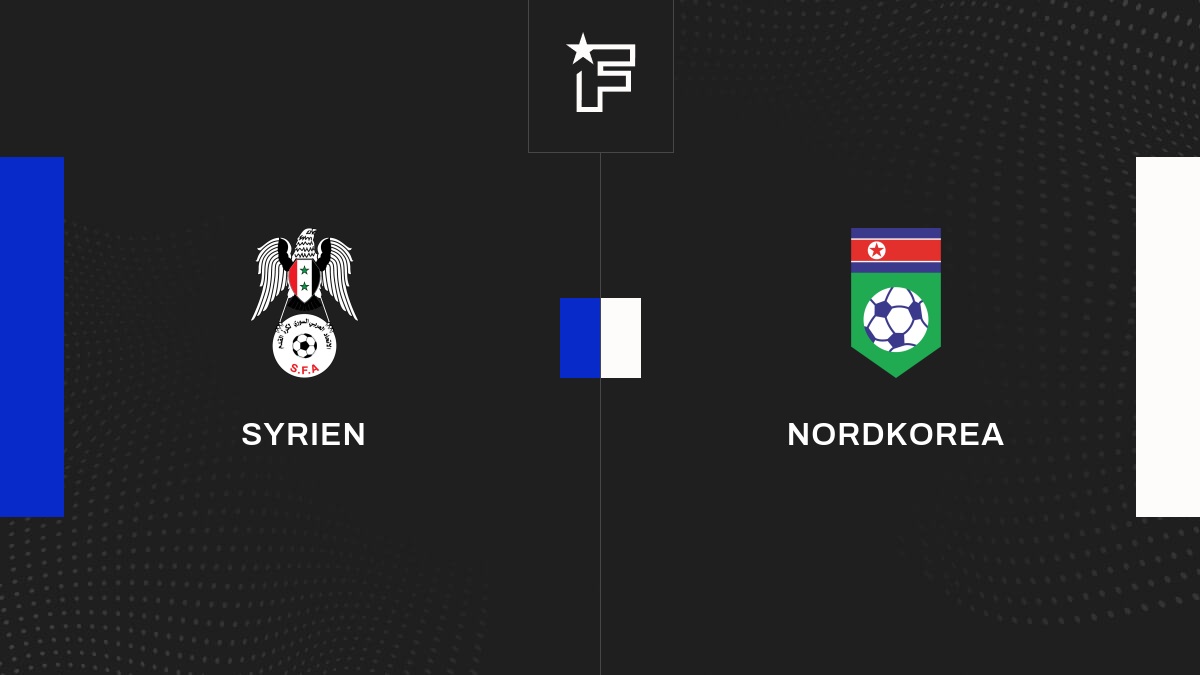 Ergebnis Syrien Nordkorea (10) der 1. Spieltag WMQualifikation