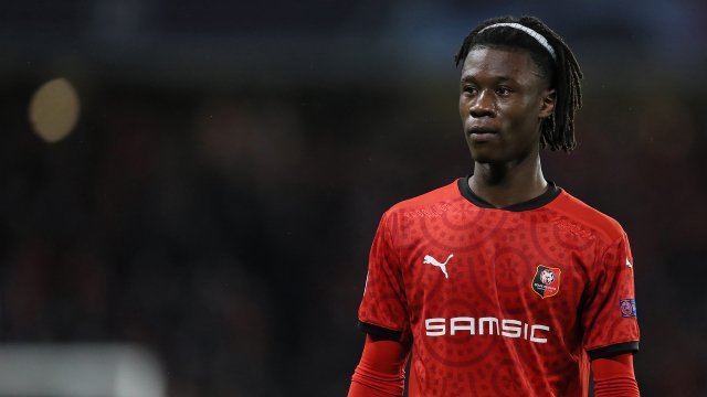 Eduardo Camavinga sous le maillot du Stade Rennais en Ligue des Champions (saison 2020/2021)