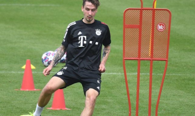 Adrian Fein im Teamtraining beim FC Bayern