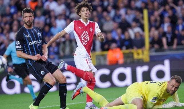 Maghnes Akliouche im Spiel gegen den FC Brügge