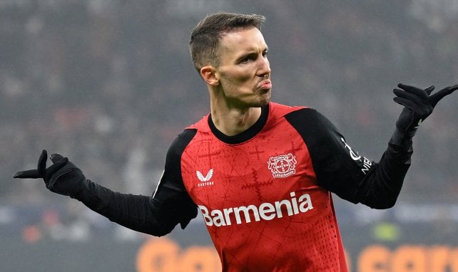 Alejandro Grimaldo nach einem Treffer