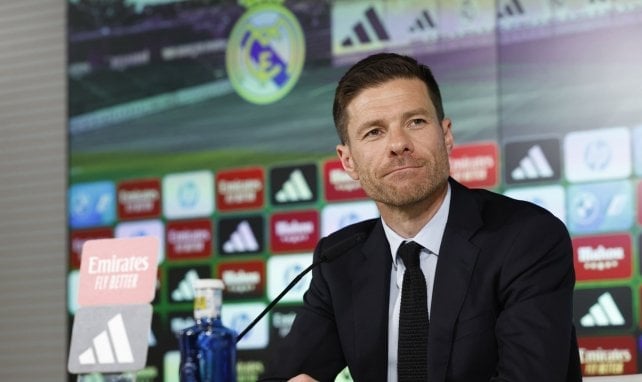 Xabi Alonso bei seiner Antritts-PK für Real Madrid