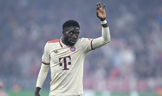 Alphonso Davies im Champions League-Einsatz für Bayern München.