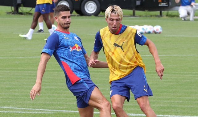 André Silva und Kevin Kampl im RB-Training