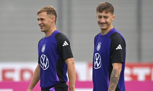 Angelo Stiller und Joshua Kimmich im DFB-Training