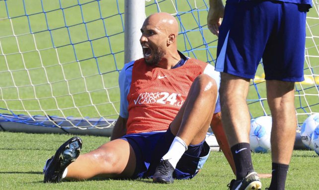 Anthony Brooks verletzt sich im Hertha-Training.