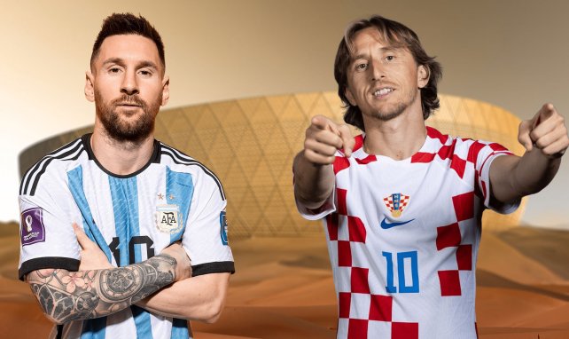 Die beiden Topstars: Lionel Messi (l.) und Luka Modric (r.)