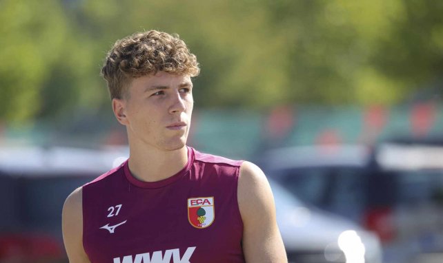 Arne Engels beim Training des FC Augsburg