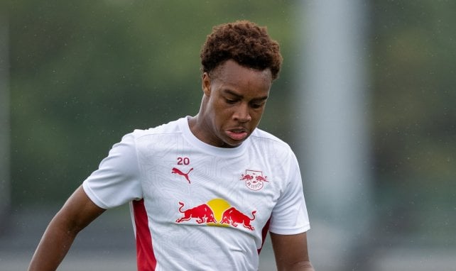 Assan Ouédraogo im Training von RB Leipzig