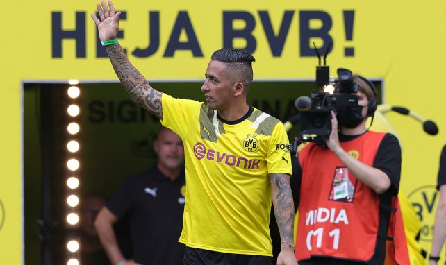 Lucas Barrios war zu Gast beim Bundesliga-Auftakt des BVB