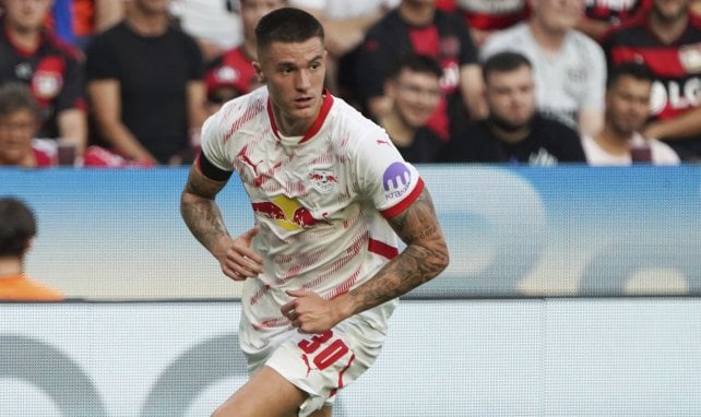 Benjamin Sesko stürmt für RB Leipzig