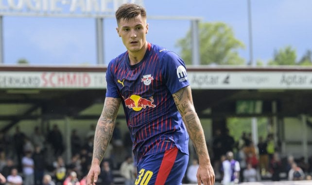 Benjamin Sesko im RB-Trikot