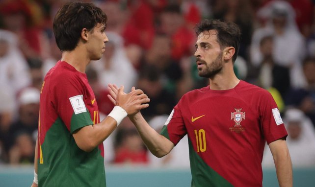 Bernardo SIlva und Joao Felix bei der WM 22