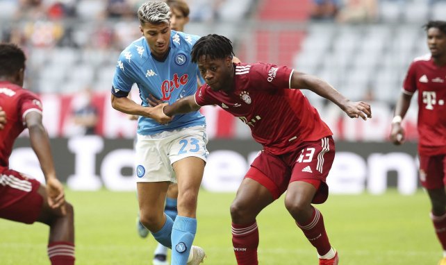 Bright Arrey-Mbi im Testspiel für den FC Bayern