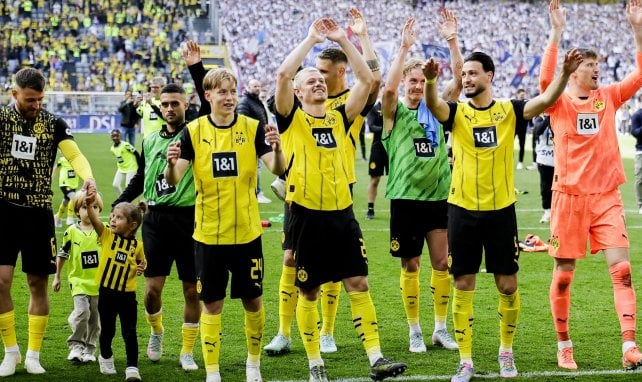 Der BVB feiert den Einzug in die Champions League