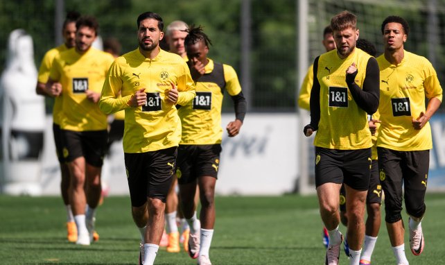 Die BVB-Profis im Mannschaftstraining