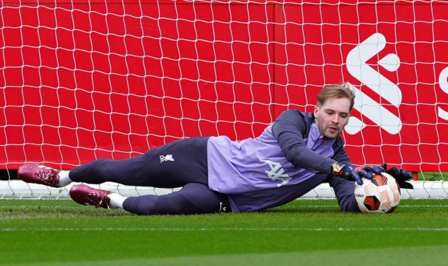 Caoimhin Kelleher im Training des FC Liverpool