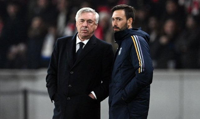 Carlo Ancelotti mit seinem Sohn Davide