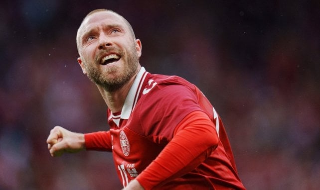 Christian Eriksen jubelt für Dänemark