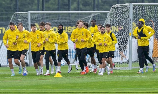 Coulibaly läuft mit dem Team