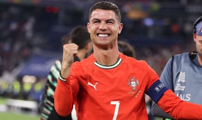 Cristiano Ronaldo freut sich