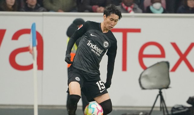 Daichi Kamada am Ball für die Eintracht