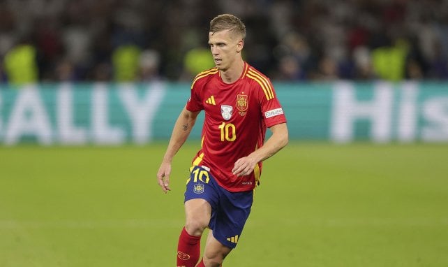 Dani Olmo für Spanien am Ball