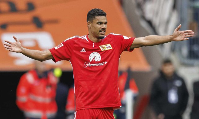 Danilho Doekhi unzufrieden im Trikot von Union Berlin