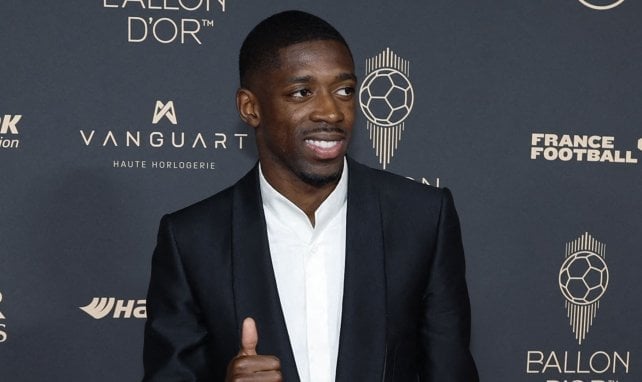 Ousmane Dembélé macht Daumen hoch