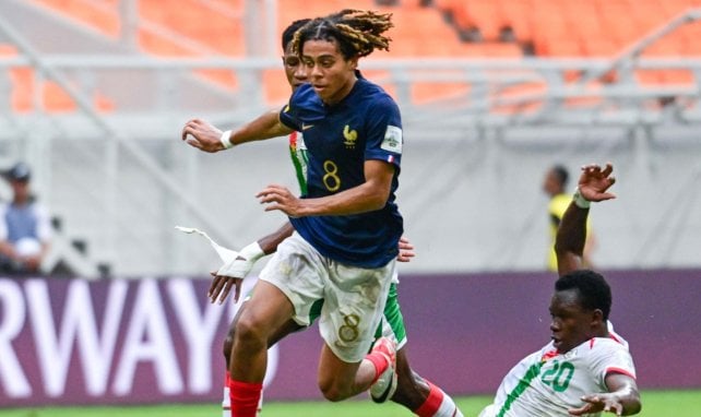 Saïmon Nadélia Bouabré im Einsatz für die U-Nationalmannschaft