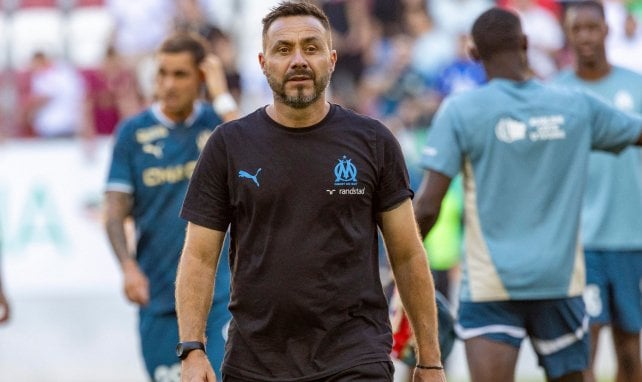 Roberto De Zerbi an der Seitenlinie bei Olympique Marseille