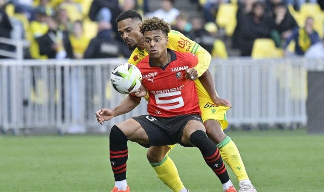 Désiré Doué für Rennes am Ball