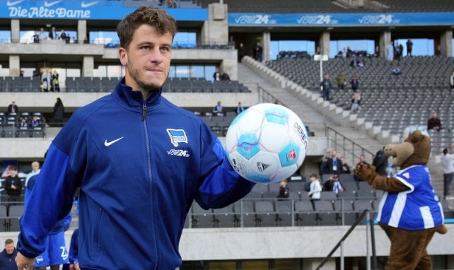 Diego Demme im Hertha-Trainingsanzug