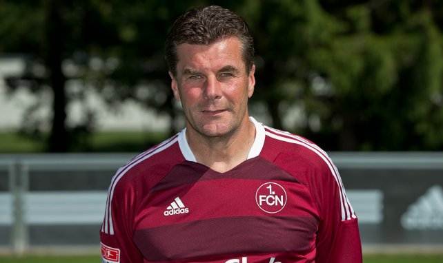 Dieter Hecking im Trikot des 1. FC Nürnberg