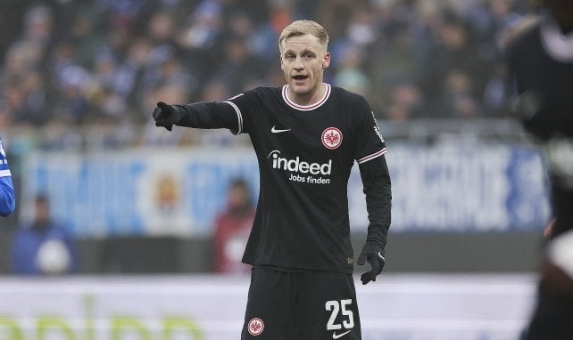 Donny van de Beek für die Eintracht im Einsatz