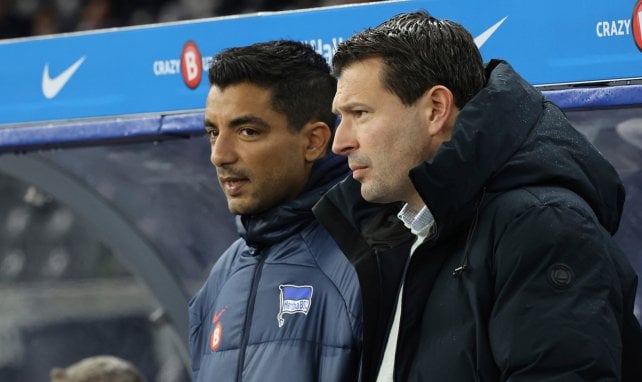 Sami Allagui mit Sportdirektor Benjamin Weber