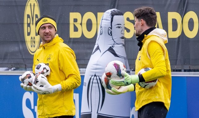 Marcel Lotka (l.) wird den BVB verlassen