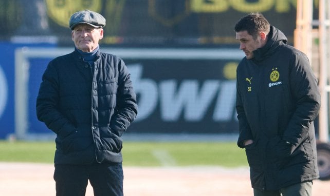 Hans-Joachim Watzke beim BVB-Training