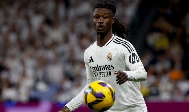 Eduardo Camavinga am Ball für Real Madrid