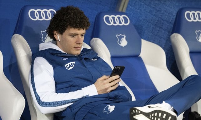 Erencan Yardimci auf der Bank der TSG Hoffenheim