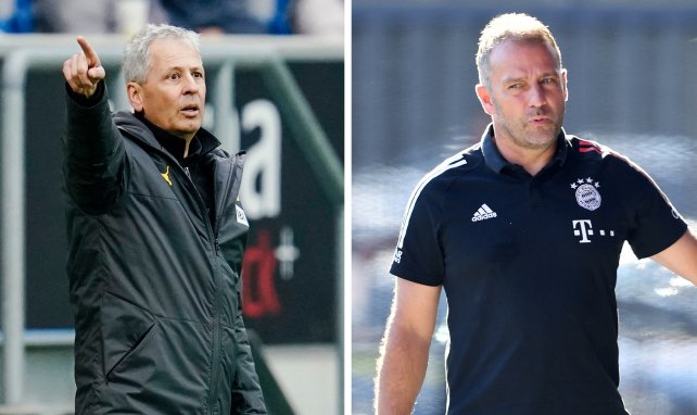 Die Trainer: Lucien Favre (l.) und Hansi Flick (r.)