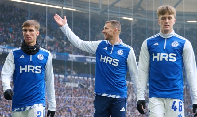 Freigestellt: Schalke-Duo auf dem Sprung