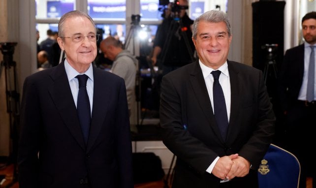 Florentino Perez & Joan Laporta haben ein gutes Verhältnis.