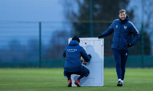 Florian Kohfeldt als Trainer der KAS Eupen