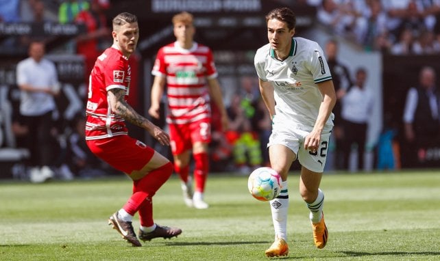 Florian Neuhaus im Spiel gegen den FC Augsburg