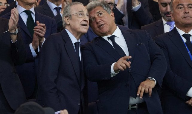 Perez und Laporta auf Tribüne