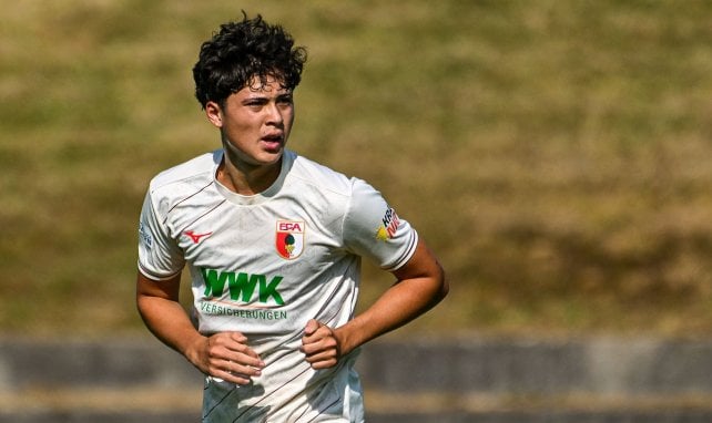 Franz Bleicher im Trikot des FC Augsburg