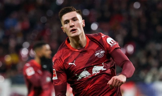 Benjamin Sesko im Einsatz für RB