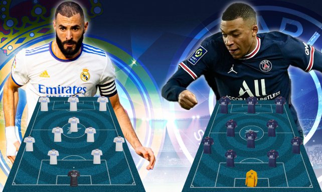 Karim Benzema trifft auf Kylian Mbappé